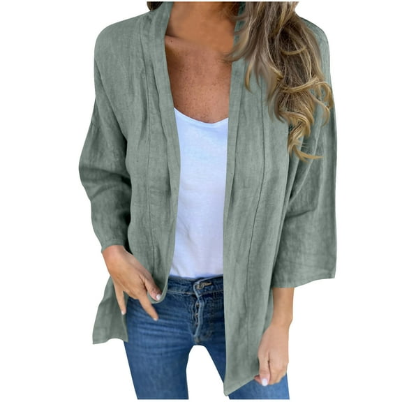Dxzfnsa Women's Oversized Button Cardigan Sweaters 2025 Fall Open Front Lightweight Cardigans V Neck Loose Knit Outwear Chunky Cardigan Sweaters for Women S-2XL