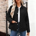 thumbnail image 1 of Dxzfnsa Women's Oversized Coats Lightweight Long Sleeve Solid Color Jackets Fall Winter Button Down Puffer Padded Coats, 1 of 7
