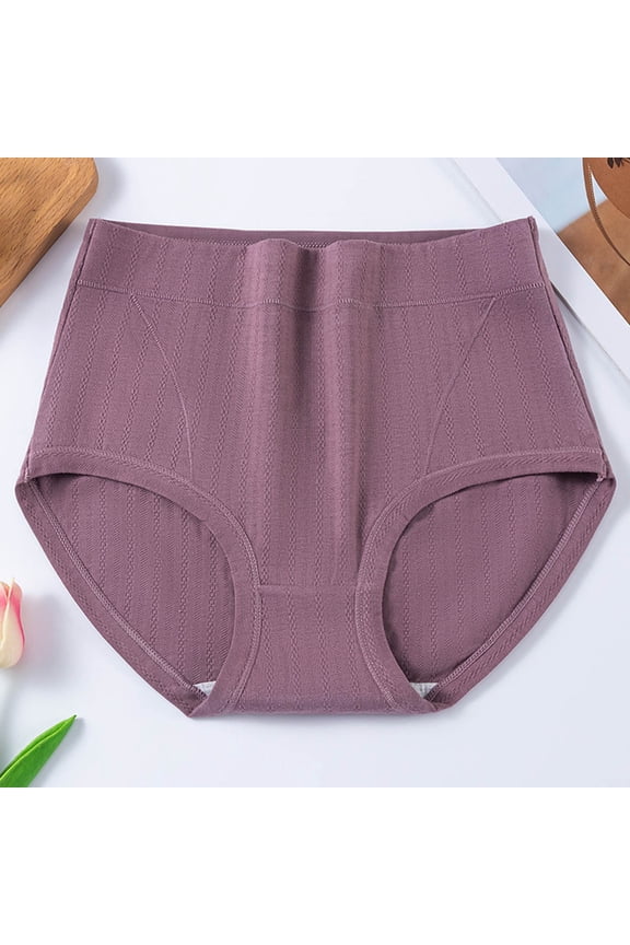 Women's Seamless Underwear High Waisted Tummy Control No Show Panties Full Coverage Stretch Briefs no show underwear for women