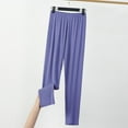 thumbnail image 1 of Dxzfnsa Women's Thin Pants Womens Comfortable High Waisted Leggings Soft Solid Color Elastic Lounge Yoga Trousers Summer Leggings, 1 of 7
