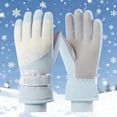 thumbnail image 1 of Dxzfnsa Women's Winter Fleece-lined Outdoor Cycling Skiing Touchscreen Waterproof Gloves Gift for Women Men, 1 of 8
