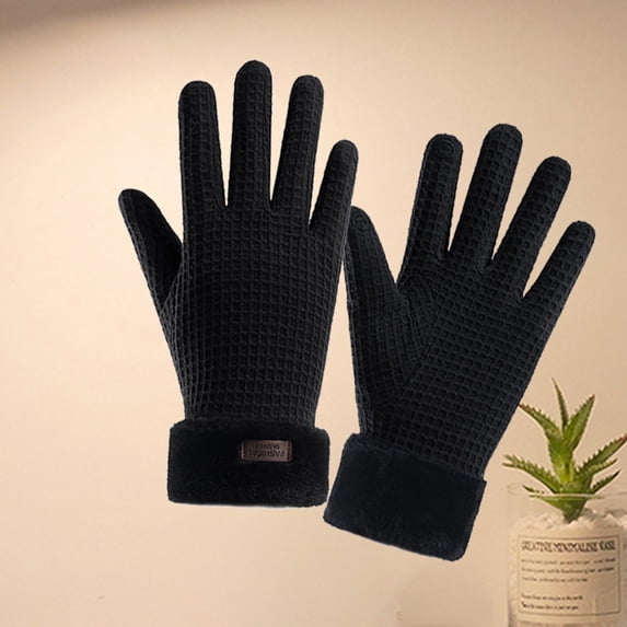 Dxzfnsa Women's Winter Gloves for Cold Weather Thermal Knit Elastic Soft Touch Screen Glove for Running Driving Hiking Gift for Women Christmas Gifts