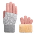 thumbnail image 1 of Dxzfnsa Women's Winter Touch Screen Gloves Soft Warm Fleece Lined Knit Elastic Cuff Texting Gloves Gift for Women Christmas Gifts, 1 of 3