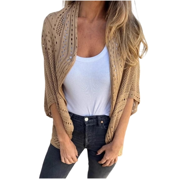 Dxzfnsa Womens Cardigan Sweaters Trendy V Neck Long Sleeve Open Front Bow Tie Knit Chunky Lightweight Fall Outerwear Womens Cardigan Sweaters S-3XL