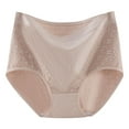thumbnail image 1 of Dxzfnsa Womens Cotton Underwear High Waist Full Coverage Briefs Soft Breathable Postpartum Panties Stretch Underpants no show underwear for women, 1 of 3