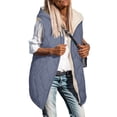 thumbnail image 1 of Dxzfnsa Womens Long Puffer Vests Fall Sleeveless Fleece Vest Vests Zip Up Winter Coat Fleece Jackets Long Hoodies with Pockets, 1 of 9