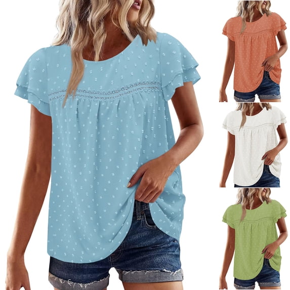Dxzfnsa Womens Oversized Shirts O Neck Plus Size Spring Workout Summer Tops Beach Vacation 2026 Gym Clothes Basic Tee S-3XL