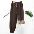thumbnail image 1 of Dxzfnsa Womens Pajama Pants Women Solid Color Comfy Loose Lounge Pants with Pockets Drawstring Elastic Waist Winter Warm Fleece Sweatpants, 1 of 9