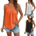 thumbnail image 1 of Dxzfnsa Womens Tank Tops 2026 Sleeveless Square V Neck Ruched Spring Summer Tee Shirts Basic Outfits Trendy Clothes S-5XL, 1 of 7
