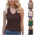 thumbnail image 1 of Dxzfnsa Womens Tank Tops 2026 Sleeveless V Neck Ruched Spring Summer Tee Shirts Basic Outfits Trendy Clothes S-2XL, 1 of 4