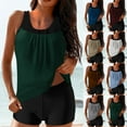 thumbnail image 1 of Dxzfnsa Womens Tankini Bathing Suits with Skirt Two Piece Tummy Control Swimsuits Ladies Swimwear S-2XL, 1 of 6
