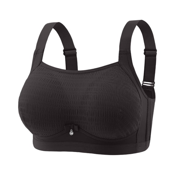 Dxzfnsa Womens Wireless Jelly Bra Plus Size Supportive Seamless Bras Full Coverage Push Up Comfortable No Underwire Tshirt Bras (Black,XXL)
