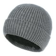 thumbnail image 1 of Dxzfnsa Wool Waterproof Winter Beanie Hat with Brim Fleece Lined Knit Cap for Cold Weather & Large Head Gift for Men & Women, 1 of 6