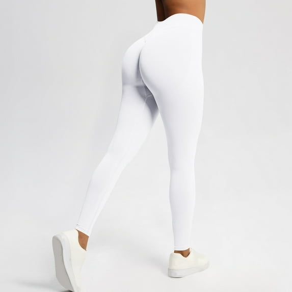 Dxzfnsa Workout Cargo Leggings with Pockets for Women Hidden Scrunch Butt Lifting Leggings Gym Yoga Pants Womens Leggings,White-2XL