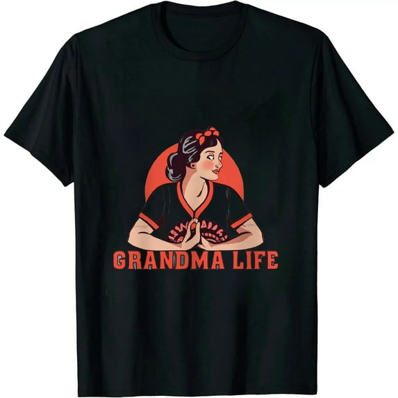 Dy Messy Bun Mothers Day Softball Baseball Grandma Life T-Shirt