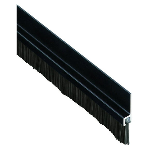 DyGTyX 085575 18061DNB36 Brush Seal - MEETING Stile, Dark Bronze with Black Brush Insert, 1" width, 36" Length, Dark Bronze