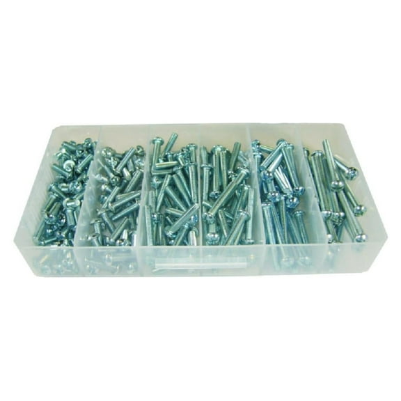 DyGTyX 1032PS Machine Screw Kit, Round Head, 10-32 TPI by 1/2-Inch to 2-Inch Length