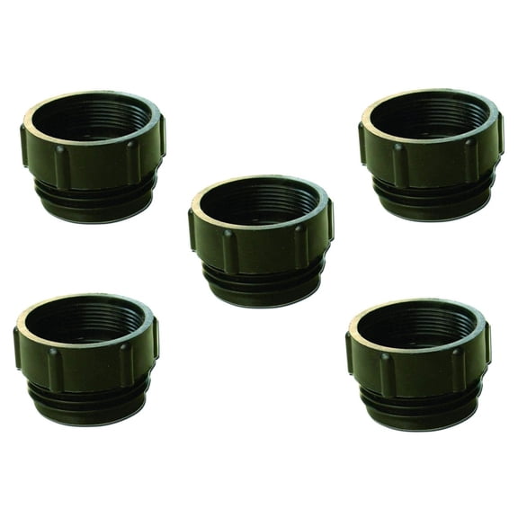DyGTyX 2" Female NPT x 2" Male Buttress Bung Polypropylene Adapters Set of 5