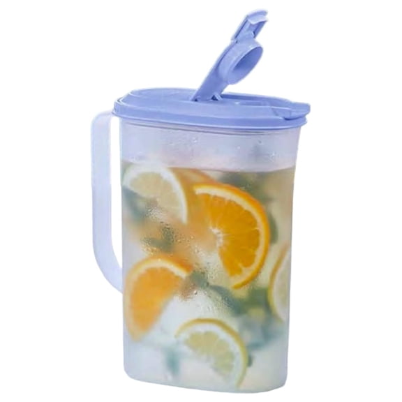 DyGTyX 2 Quart Refrigerator Pitcher Slim Line Sheer with Blue Seal