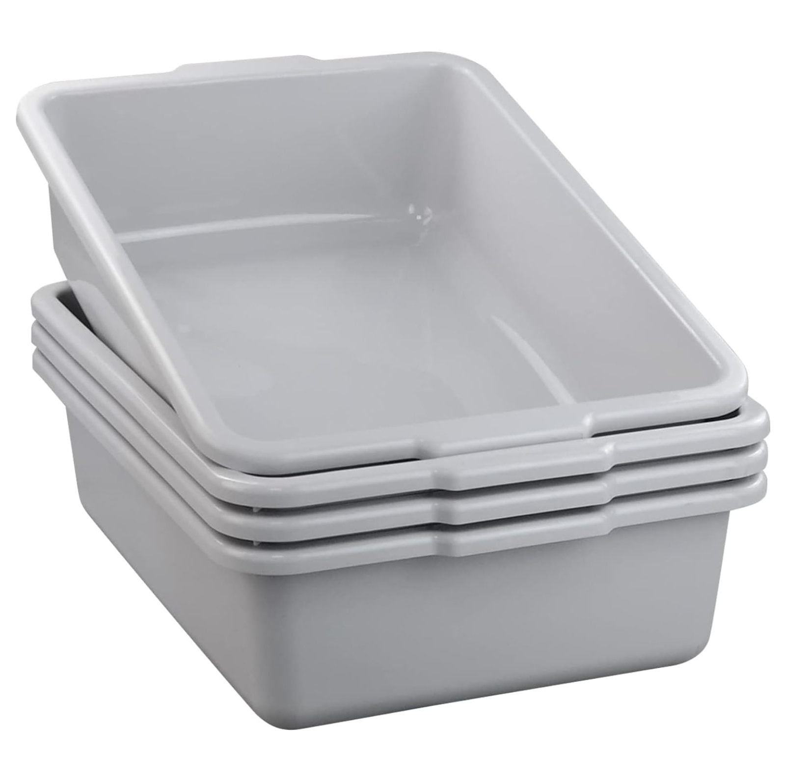 DyGTyX 25 Quart Plastic Bus Box, Restaurant Bus Tubs, 4 Packs - Walmart.com
