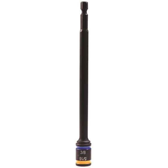 DyGTyX 5/16 & 3/8 x 4" Dual Sided Hex Driver~ Cleanable, Reversible, Magnetic. Easy to Clean- MSHXLC1