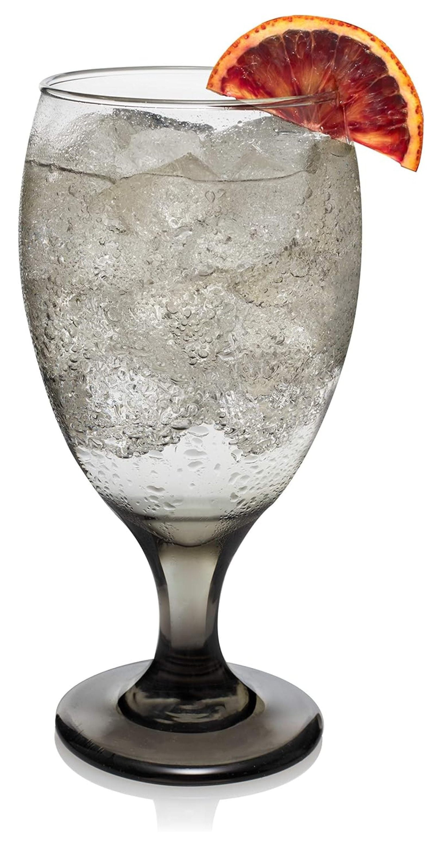 DyGTyX Classic Smoke Goblet Beverage Glasses, 16.25-ounce, Set of 6