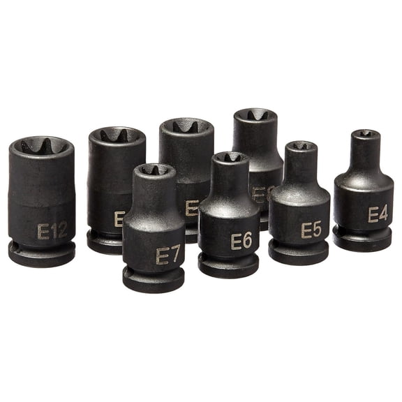 DyGTyX Corp - 1/4 Drive 8 Pc External Torx Impact Socket Set (998ET)