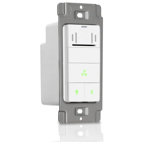 DyGTyX Humidity Sensor Switch for Bathroom Exhaust Fan with Light, LED Light, Night Light, Ventilation fan, Air Moisture Control, Timer Switch for Bathroom Fan, UL Listed, White