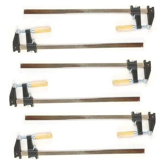 DyGTyX - Set of 6 - 18" BAR CLAMP Heavy Duty Woodworking Tools Quick Release