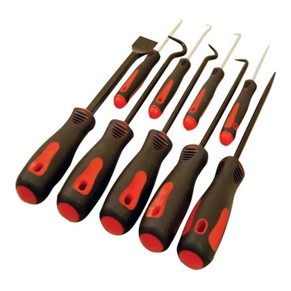 DyGTyX Tools 8424 9-Piece Scraper, Hook and Pick Set