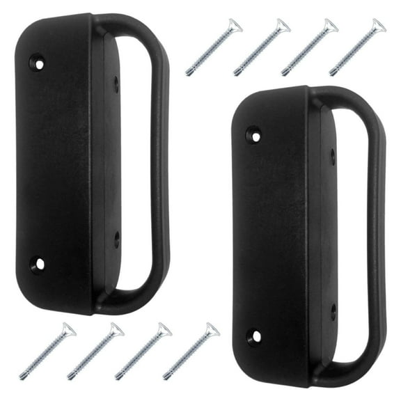 DyGTyX Universal NYLON GATE HANDLE -BLACK: Pull works with Wood, Metal, or Vinyl gates. (2 PACK)