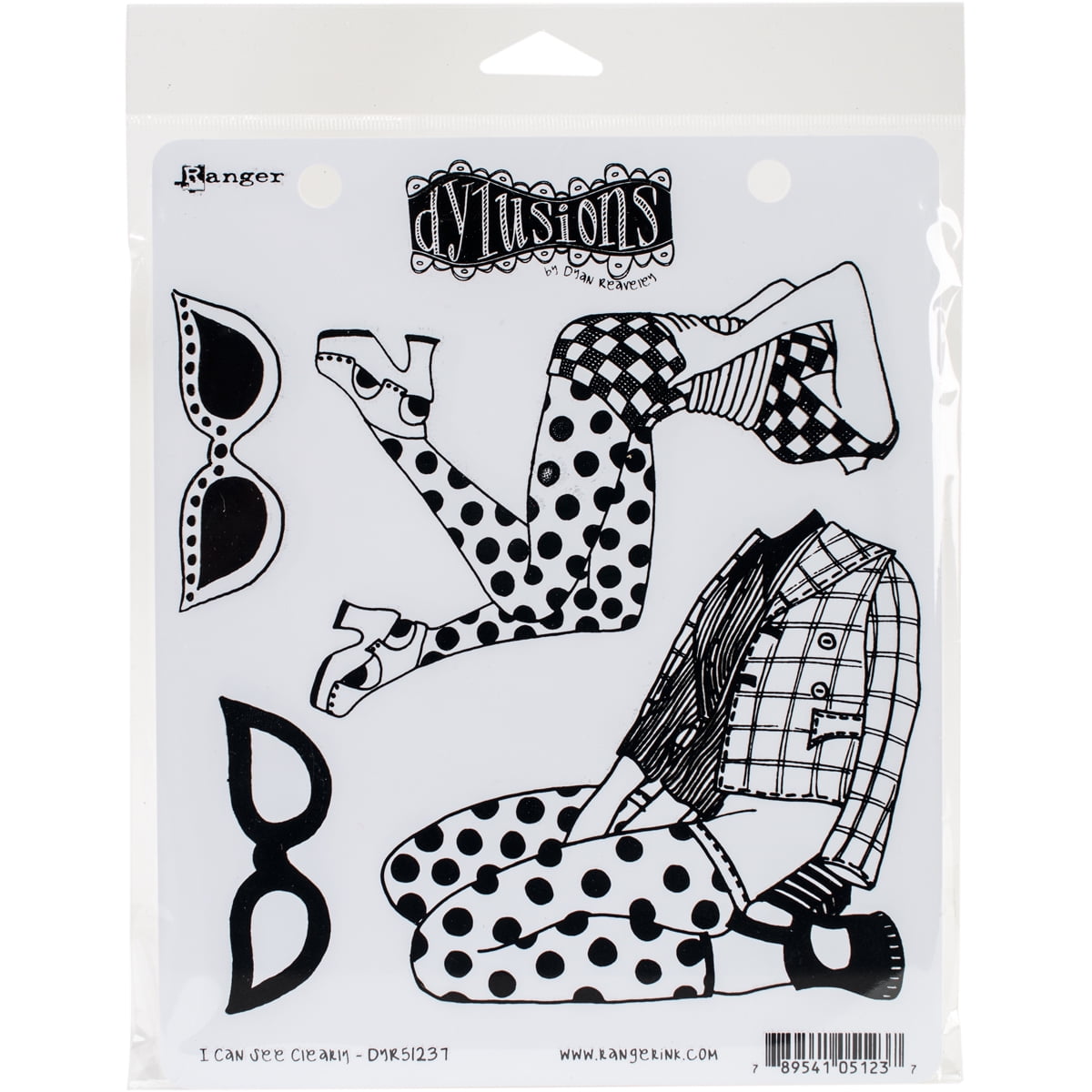 Dylusions Clear Stamps - The Full Package - Set Di 29 Timbri Trasparenti 10x15 Cm