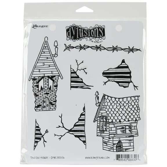 Dyan Reaveley's Dylusions Cling Stamp Collections 8.5"X7"-This Old House, Pk 1