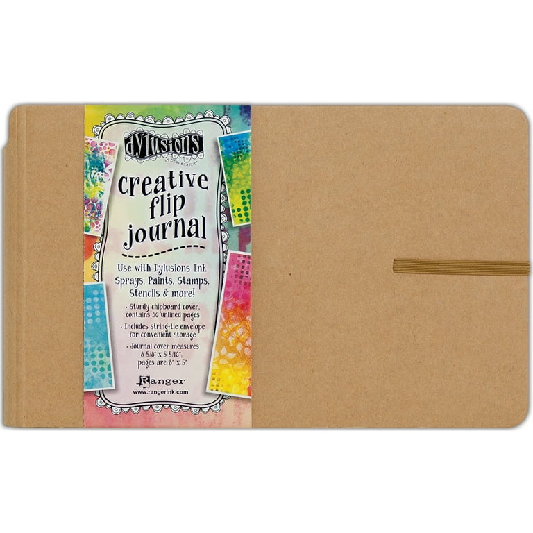 Dyan Reaveley's Dylusions Creative Flip Journal Kraft 8.5X5.5 