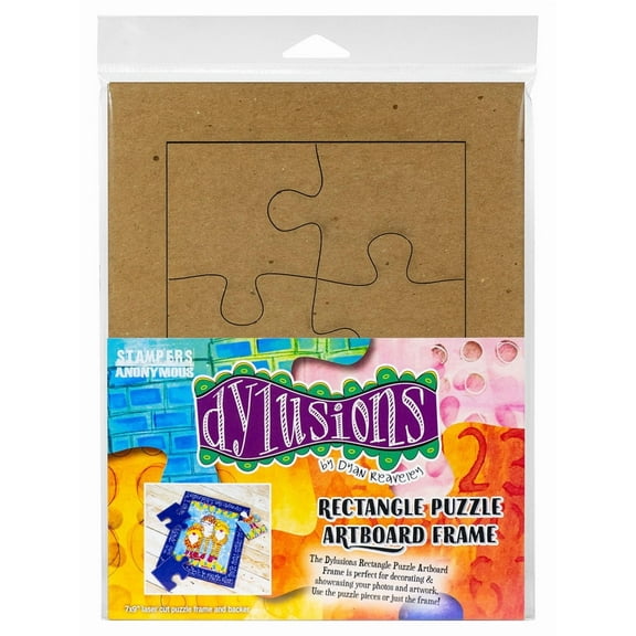 Dyan Reaveley's Dylusions Rectangle Puzzle Frame-Chipboard
