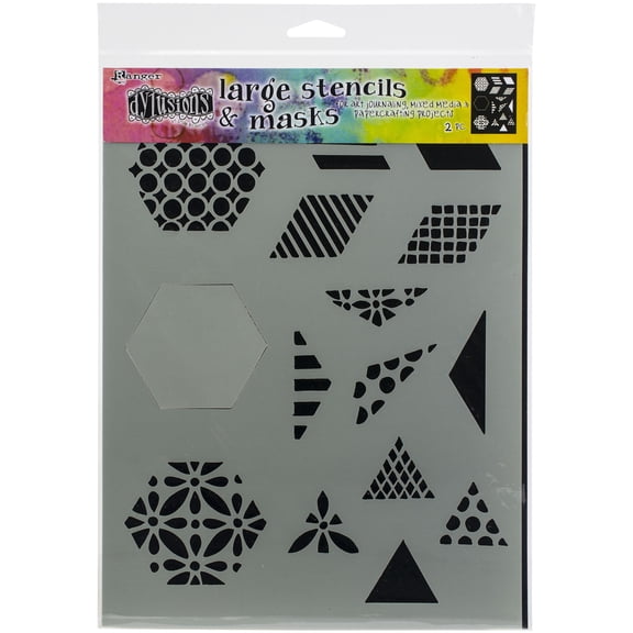 Dyan Reaveley's Dylusions Stencils 9"X12"-1.5" Quilt