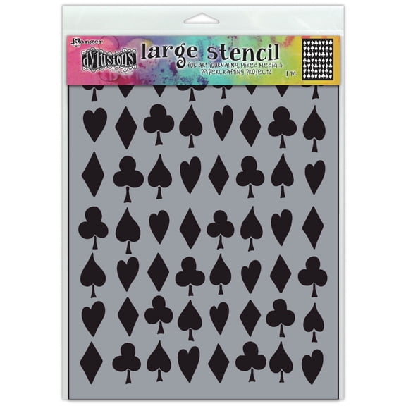 Dyan Reaveley's Dylusions Stencils 9"X12"-Suits You Sir