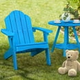 thumbnail image 1 of Dycanpo 15.6'' Kids Adirondack Chair, Toddler Outdoor Patio Chair for Backyard, HDPS - Blue, 1 of 8