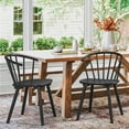 thumbnail image 1 of Dycanpo 18'' Farmhouse Black Dining Chairs Set of 2, Wooden Kitchen and Dining Room Chairs, 1 of 8