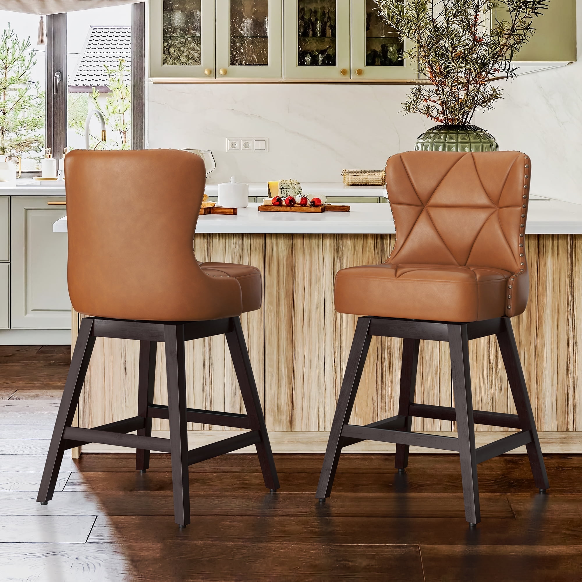 SAFAVIEH Brando Bar Stool Brown / Brown