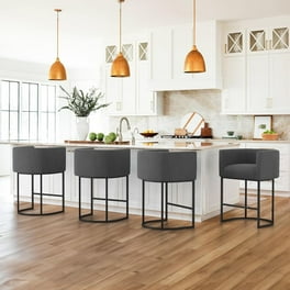 Bar Stool Chair Barstool Fabric Metal Steel Gold Beige Modern Contemporary Urban Design Bar Pub Cafe Bistro Hotel Restaurant Hospitality Walmart