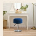 thumbnail image 1 of Dycanpo 360°Swivel Storage Vanity Stool Round Chair for Makeup Room, Adjustable, Navy Blue, 1 of 7