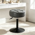 thumbnail image 1 of Dycanpo Adjustable Vanity Stool, 360°Swivel Vanity Chair Stool for Makeup Room,Dark Grey, 1 of 8