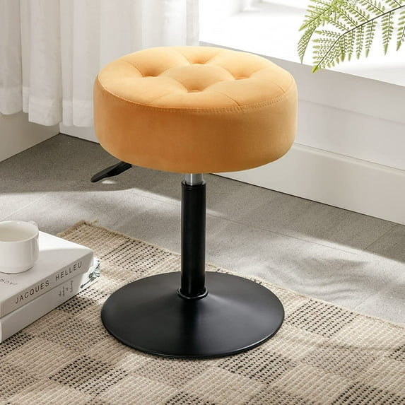 Dycanpo Adjustable Vanity Stool, 360°Swivel Vanity Chair Stool for Makeup Room