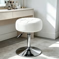 thumbnail image 1 of Dycanpo 360° Swivel Vanity Stool, Adjustable Height, Vanity Chair for Makeup Room,White, 1 of 9