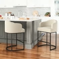 thumbnail image 1 of Dycanpo Counter Height Bar Stools with Back Sets of 2 Modern Counter Stools for Home Kitchen, Line, 1 of 11