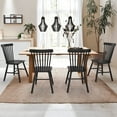thumbnail image 1 of Dycanpo Dining Chairs Set of 4, 18'' Tall Black Kitchen/Dining Room Wooden Chairs with Mid Century, 1 of 9