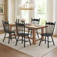 thumbnail image 1 of Dycanpo Dining Chairs Set of 4,Farmhouse Wooden Windsor Kitchen Chairs with Thicker Backrest for Kitchen,Black, 1 of 8