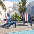 thumbnail image 1 of Dycanpo Adirondack Chairs Set of 2 with Cup Holder, 300lbs Weather Resistant, Flag Blue, 1 of 10