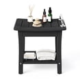 thumbnail image 1 of Dycanpo HDPE Shower Bench Stool,Shower Stools with Storage Shelf for Bathroom,Black, 1 of 9